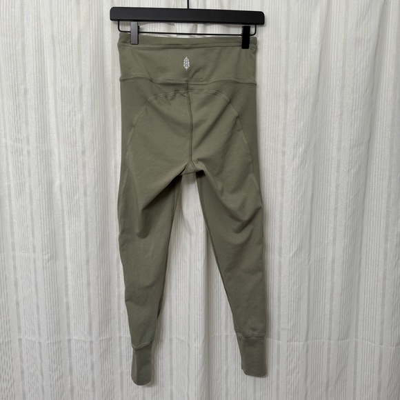 Sage Green Free People FP Movement leggings with pocket - Picture 2 of 9